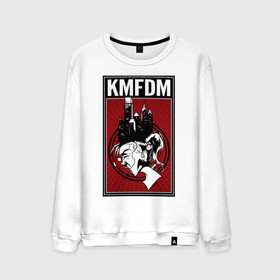 Мужской свитшот хлопок с принтом KMFDM 2013 в городе Новоалтайск, 100% хлопок |  | Тематика изображения на принте: industrial | город | крик