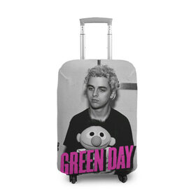 Чехол для чемодана 3D с принтом Green Day в городе Новоалтайск, 86% полиэфир, 14% спандекс | двустороннее нанесение принта, прорези для ручек и колес | green day | грин дей | зеленый день