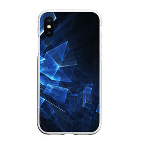 Чехол для iPhone XS Max матовый с принтом Светящиеся фигуры в городе Новоалтайск, Силикон | Область печати: задняя сторона чехла, без боковых панелей | Тематика изображения на принте: темный | черный