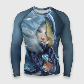 Мужской рашгард 3D с принтом Crystal Maiden в городе Новоалтайск,  |  | crystal | dota | dota 2 | maiden | дота | дотан | кристал | кристалка | мейден | раки