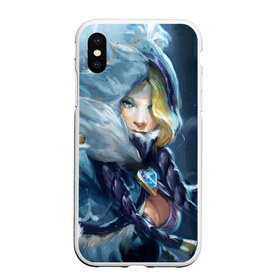 Чехол для iPhone XS Max матовый с принтом Crystal Maiden в городе Новоалтайск, Силикон | Область печати: задняя сторона чехла, без боковых панелей | crystal | dota | dota 2 | maiden | дота | дотан | кристал | кристалка | мейден | раки