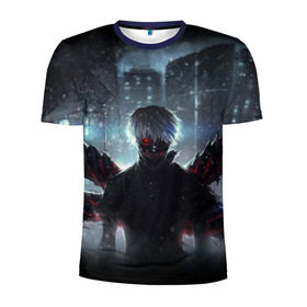 Мужская футболка 3D спортивная с принтом Tokyo Ghoul в городе Новоалтайск, 100% полиэстер с улучшенными характеристиками | приталенный силуэт, круглая горловина, широкие плечи, сужается к линии бедра | anime | ghoul | tokyo | tokyo ghoul | аниме | гуль | токийский гуль