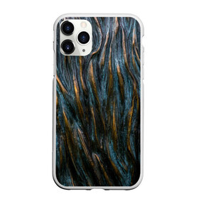 Чехол для iPhone 11 Pro Max матовый с принтом Золотистые волны в городе Новоалтайск, Силикон |  | Тематика изображения на принте: волны | линии