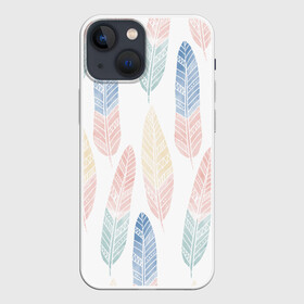 Чехол для iPhone 13 mini с принтом Разноцветные перья в городе Новоалтайск,  |  | индейцы | перья | птицы | цвета