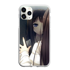 Чехол для iPhone 11 Pro Max матовый с принтом Отражение в городе Новоалтайск, Силикон |  | anime | девушка | окно