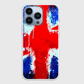 Чехол для iPhone 13 Pro с принтом Англия в городе Новоалтайск,  |  | Тематика изображения на принте: англия | краска | модные | популярные | прикольные | стена | флаг