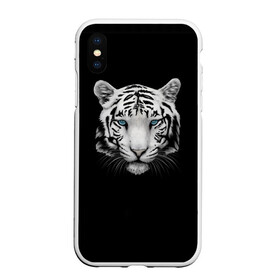 Чехол для iPhone XS Max матовый с принтом Тигр в городе Новоалтайск, Силикон | Область печати: задняя сторона чехла, без боковых панелей | голова животного | кошка | тигр