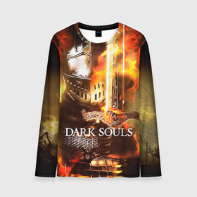 Мужской лонгслив 3D с принтом Dark Souls 1 в городе Новоалтайск, 100% полиэстер | длинные рукава, круглый вырез горловины, полуприлегающий силуэт | dark souls