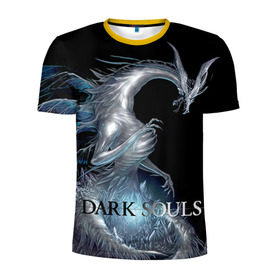 Мужская футболка 3D спортивная с принтом Dark Souls 2 в городе Новоалтайск, 100% полиэстер с улучшенными характеристиками | приталенный силуэт, круглая горловина, широкие плечи, сужается к линии бедра | dark souls | praise the sun | you died | дарк соулс | темные души