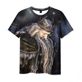 Мужская футболка 3D с принтом Dark Souls 3 в городе Новоалтайск, 100% полиэфир | прямой крой, круглый вырез горловины, длина до линии бедер | dark souls | praise the sun | you died | дарк соулс