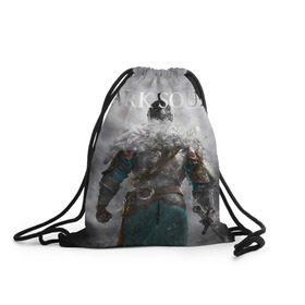 Рюкзак-мешок 3D с принтом Dark Souls 20 в городе Новоалтайск, 100% полиэстер | плотность ткани — 200 г/м2, размер — 35 х 45 см; лямки — толстые шнурки, застежка на шнуровке, без карманов и подкладки | dark souls | praise the sun | you died | дарк соулс