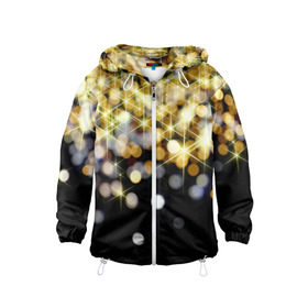 Детская ветровка 3D с принтом Блеск в городе Новоалтайск, 100% полиэстер | подол и капюшон оформлены резинкой с фиксаторами, по бокам два кармана без застежек, один потайной карман на груди | dance | klub | блеск | клуб | на макете изображён блеск. танцы