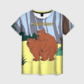 Женская футболка 3D Мишки: в городе Новоалтайск, 100% полиэфир ( синтетическое хлопкоподобное полотно) | прямой крой, круглый вырез горловины, длина до линии бедер | brickleberry | mult | бриклберри | мишки | мульт | мультсериал | мульфильмы | стив | этель