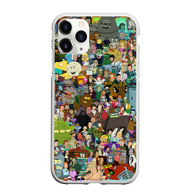 Чехол для iPhone 11 Pro Max матовый с принтом Futurama в городе Новоалтайск, Силикон |  | bender | fry | futurama | mult | бендер | бэндер | лила | мульт | мультсериал | мульфильмы | фрай | футутрама