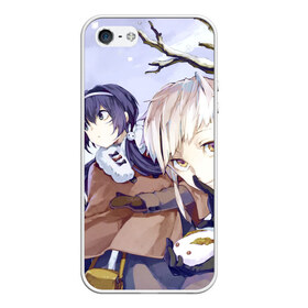 Чехол для iPhone 5/5S матовый с принтом Bungou Stray Dogs в городе Новоалтайск, Силикон | Область печати: задняя сторона чехла, без боковых панелей | anime | bungou stray dogs | бродячие псы | великий из бродячих псов | псы