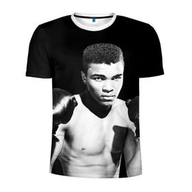 Мужская футболка 3D спортивная с принтом Muhammad ali 2 в городе Новоалтайск, 100% полиэстер с улучшенными характеристиками | приталенный силуэт, круглая горловина, широкие плечи, сужается к линии бедра | ali | boxing |  muhammad ali | али | бокс | боксер | мухамад. мухаммад | мухамед али | мухаммед | мухаммед али