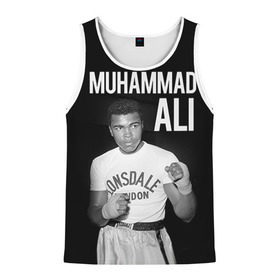 Мужская майка 3D с принтом Muhammad Ali в городе Новоалтайск, 100% полиэстер | круглая горловина, приталенный силуэт, длина до линии бедра. Пройма и горловина окантованы тонкой бейкой | ali | boxing | muhammad ali |   |  muhammad |  бокс | али | боксер | мухамад. мухаммад | мухаммед | мухаммед али