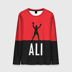 Мужской лонгслив 3D с принтом Muhammad Ali 3 в городе Новоалтайск, 100% полиэстер | длинные рукава, круглый вырез горловины, полуприлегающий силуэт | ali | boxing |  muhammad |  muhammad ali | али | бокс | боксер | мухамад. мухаммад | мухамед али | мухаммед | мухаммед али
