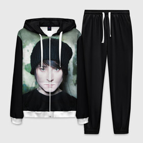 Мужской костюм 3D с принтом Zemfira в городе Новоалтайск, 100% полиэстер | Манжеты и пояс оформлены тканевой резинкой, двухслойный капюшон со шнурком для регулировки, карманы спереди | zemfira | земфира | рок | русский рок