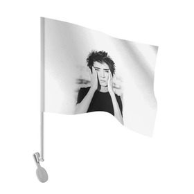 Флаг для автомобиля с принтом Zemfira в городе Новоалтайск, 100% полиэстер | Размер: 30*21 см | Тематика изображения на принте: zemfira | земфира | рок | русский рок