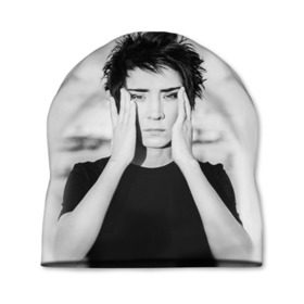 Шапка 3D с принтом Zemfira в городе Новоалтайск, 100% полиэстер | универсальный размер, печать по всей поверхности изделия | zemfira | земфира | рок | русский рок