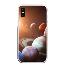 Чехол для iPhone XS Max матовый с принтом Планеты солнечной системы в городе Новоалтайск, Силикон | Область печати: задняя сторона чехла, без боковых панелей | венера | звезды | земля | космос | марс | меркурий | сатурн | солнце | уран | юпитер