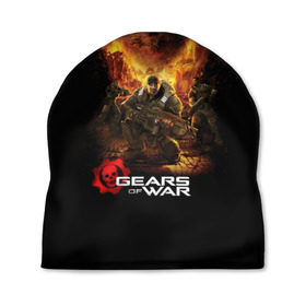 Шапка 3D с принтом Gears of War в городе Новоалтайск, 100% полиэстер | универсальный размер, печать по всей поверхности изделия | gears of war | игры