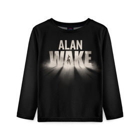 Детский лонгслив 3D с принтом Alan Wake в городе Новоалтайск, 100% полиэстер | длинные рукава, круглый вырез горловины, полуприлегающий силуэт
 | alan | wake | алан уэйк | игра