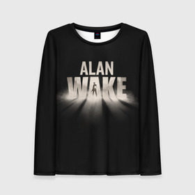 Женский лонгслив 3D с принтом Alan Wake в городе Новоалтайск, 100% полиэстер | длинные рукава, круглый вырез горловины, полуприлегающий силуэт | alan | wake | алан уэйк | игра