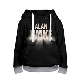 Детская толстовка 3D с принтом Alan Wake в городе Новоалтайск, 100% полиэстер | двухслойный капюшон со шнурком для регулировки, мягкие манжеты на рукавах и по низу толстовки, спереди карман-кенгуру с мягким внутренним слоем | alan | wake | алан уэйк | игра