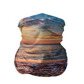 Бандана-труба 3D с принтом Sunset в городе Новоалтайск, 100% полиэстер, ткань с особыми свойствами — Activecool | плотность 150‒180 г/м2; хорошо тянется, но сохраняет форму | закат | море | океан | пена | песок | пляж | прибой | прилив | рассвет
