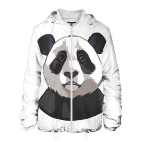 Мужская куртка 3D с принтом Panda в городе Новоалтайск, ткань верха — 100% полиэстер, подклад — флис | прямой крой, подол и капюшон оформлены резинкой с фиксаторами, два кармана без застежек по бокам, один большой потайной карман на груди. Карман на груди застегивается на липучку | милый | панда