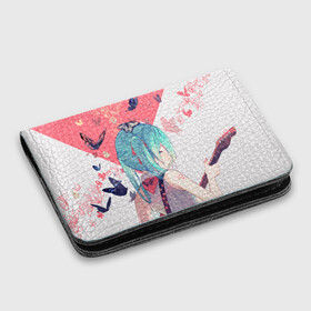 Картхолдер с принтом с принтом Hatsune Miku в городе Новоалтайск, натуральная матовая кожа | размер 7,3 х 10 см; кардхолдер имеет 4 кармана для карт; | anime | hatsune | hatsune miku | miku | music | vocaloid | аниме | мику | музыка | пение | хацунэ