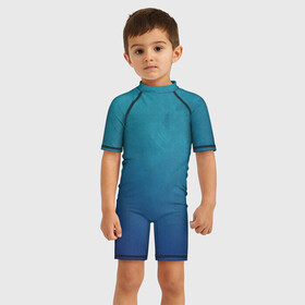 Детский купальный костюм 3D с принтом Ocean в городе Новоалтайск, Полиэстер 85%, Спандекс 15% | застежка на молнии на спине | ocean