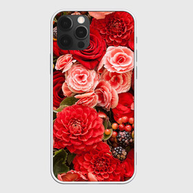 Чехол для iPhone 12 Pro Max с принтом Шикарный букет в городе Новоалтайск, Силикон |  | Тематика изображения на принте: 8 марта | блеск | гвоздики | красный | красота | невероятный | огромный букет | пёстрый | праздник | розы | роскошный | цветы | шикарный