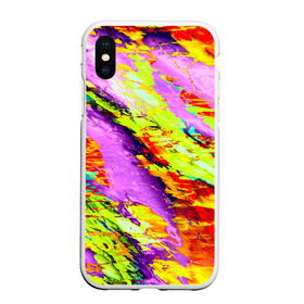 Чехол для iPhone XS Max матовый с принтом Акварельные краски в городе Новоалтайск, Силикон | Область печати: задняя сторона чехла, без боковых панелей | Тематика изображения на принте: абстракция | абстракция красок | краска | цветные