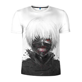 Мужская футболка 3D спортивная с принтом Tokyo Ghoul в городе Новоалтайск, 100% полиэстер с улучшенными характеристиками | приталенный силуэт, круглая горловина, широкие плечи, сужается к линии бедра | anime | ghoul | tokyo | tokyo ghoul | гуль