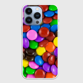 Чехол для iPhone 13 Pro с принтом Цветные конфетки в городе Новоалтайск,  |  | Тематика изображения на принте: вкусняшки | драже | конфеты | лакомство | сладости | шоколад