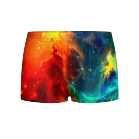 Мужские трусы 3D с принтом Atlantis nebula в городе Новоалтайск, 50% хлопок, 50% полиэстер | классическая посадка, на поясе мягкая тканевая резинка | вселенная | звезды | космос
