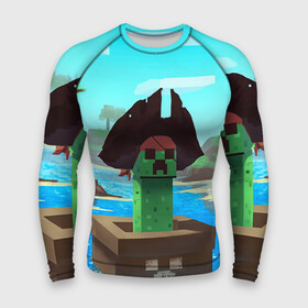 Мужской рашгард 3D с принтом Creeper в городе Новоалтайск,  |  | game | minecraft | игры | маинкрафт | майн | майнкравт | майнкрафт