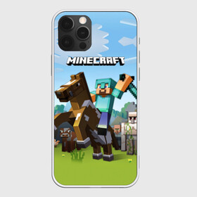 Чехол для iPhone 12 Pro Max с принтом Minecraft на коне в городе Новоалтайск, Силикон |  | Тематика изображения на принте: game | minecraft | игры | маинкрафт | майн | майнкравт | майнкрафт