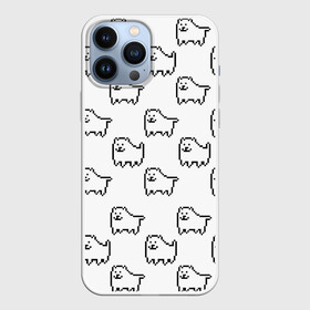 Чехол для iPhone 13 Pro Max с принтом Undertale Annoying dog white в городе Новоалтайск,  |  | Тематика изображения на принте: 8 bit | annoying dog | dog | pixel art | undertale | white