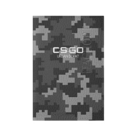 Обложка для паспорта матовая кожа с принтом cs:go - Urban DDPAT 3D Full (Пиксельный камуфляж Город) в городе Новоалтайск, натуральная матовая кожа | размер 19,3 х 13,7 см; прозрачные пластиковые крепления | cs | csgo | go | камуфляж | кс