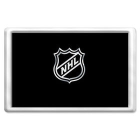 Магнит 45*70 с принтом NHL в городе Новоалтайск, Пластик | Размер: 78*52 мм; Размер печати: 70*45 | Тематика изображения на принте: nhl | канада | спорт | хоккей | хоккейная лига