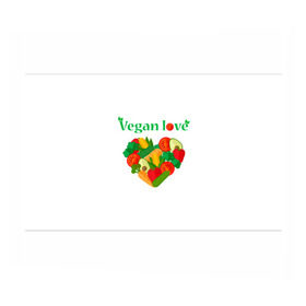 Бумага для упаковки 3D с принтом Vegan love в городе Новоалтайск, пластик и полированная сталь | круглая форма, металлическое крепление в виде кольца | art | vegan | вегетарианство | любовь | овощи | фрукты
