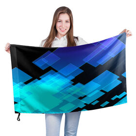 Флаг 3D с принтом Tex nano в городе Новоалтайск, 100% полиэстер | плотность ткани — 95 г/м2, размер — 67 х 109 см. Принт наносится с одной стороны | крутой. прин.т3d