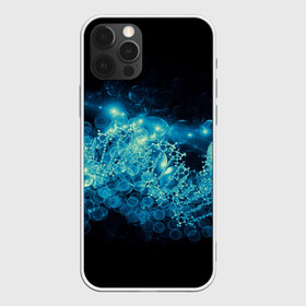 Чехол для iPhone 12 Pro Max с принтом Молекула в городе Новоалтайск, Силикон |  | абстракция | биология | днк | молекула | синяя.цепочка | формула