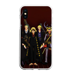 Чехол для iPhone XS Max матовый с принтом One Piece в городе Новоалтайск, Силикон | Область печати: задняя сторона чехла, без боковых панелей | Тематика изображения на принте: anime | ван пис | луффи | манки | нами | ророноа зоро