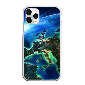Чехол для iPhone 11 Pro матовый Вид Земли из космоса: в городе Новоалтайск, Силикон | | земля | орбита