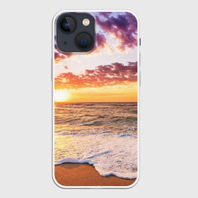 Чехол для iPhone 13 mini с принтом Sunset в городе Новоалтайск,  |  | волны | закат | море | небо | океан | рассвет | солнце